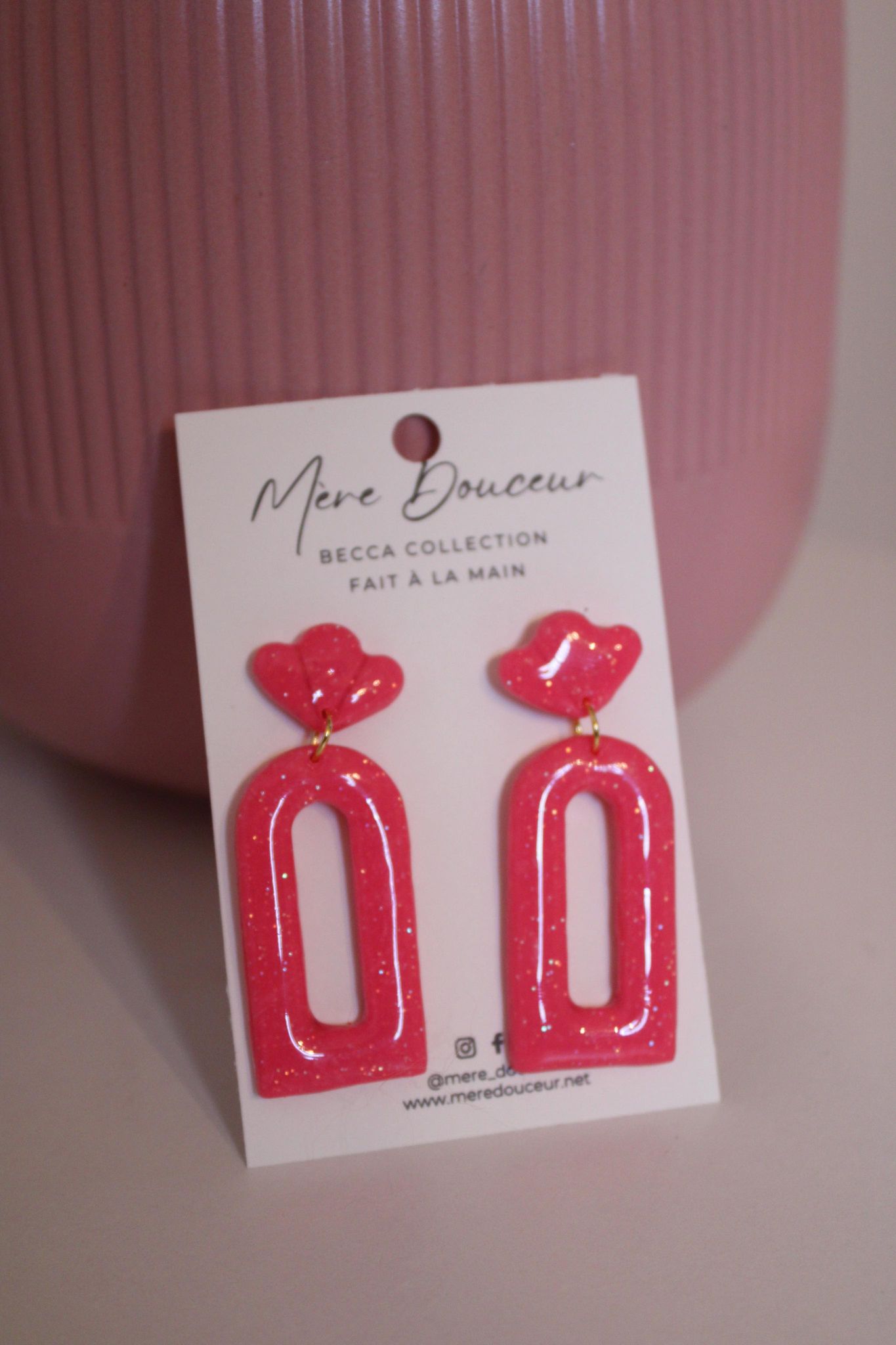 Boucle d'oreilles Pink Girly